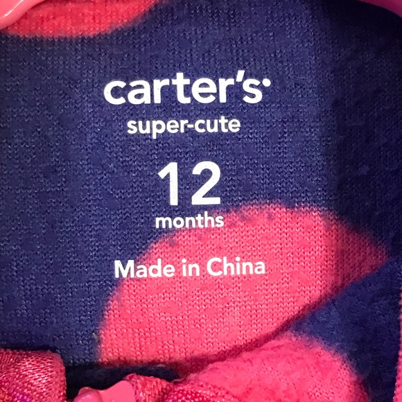 Carter’s Purple and Pink Polka Dot Fleece Outfit - Picture 4 of 4